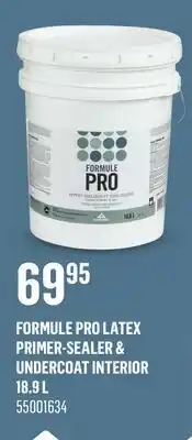 Canac FORMULE PRO LATEX PRIMER-SEALER & UNDERCOAT INTERIOR offer