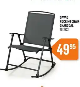 Canac DAVAO ROCKING CHAIR CHARCOAL offer