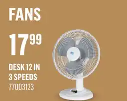 Canac Desk Fan 12 in 3 Speeds offer