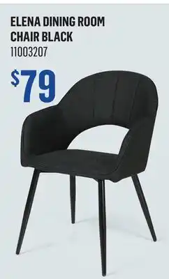 Canac ELENA DINING ROOM CHAIR BLACK offer