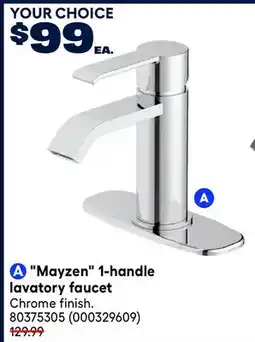 RONA Mayzen 1-handle lavatory faucet offer