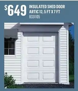 Canac Insulated Shed Door Artic 12 offer
