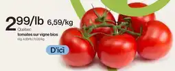 Avril tomates sur vigne bios offer