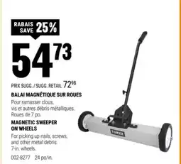 BMR BALAI MAGNÉTIQUE SUR ROUES offer