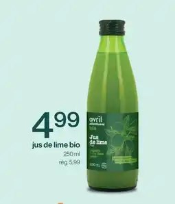 Avril jus de lime bio offer