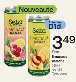 Avril Seta limonade matcha offer