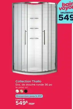 Bath Depot Collection Thallo Ens. de douche ronde 36 po offer