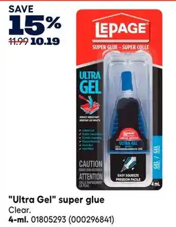 RONA LEPAGE Ultra Gel super glue 4-ml offer