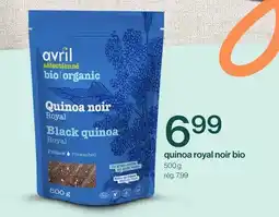 Avril quinoa royal noir bio offer
