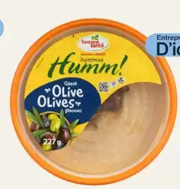 Avril Fontaine Sante hummus offer