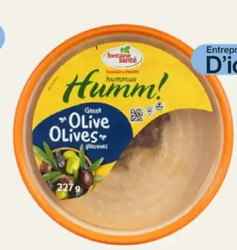 Avril Fontaine Sante hummus offer