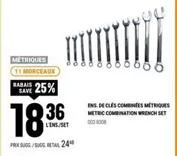BMR ENS. DE CLÉS COMBINÉES MÉTRIQUES offer
