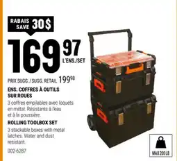 BMR ENS. COFFRES À OUTILS SUR ROUES offer