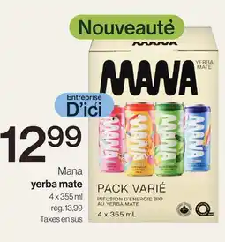 Avril Mana yerba mate offer