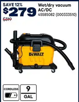 RONA DEWALT Wet/dry vacuum AC/DC offer