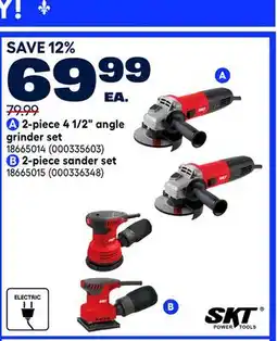 RONA SKT 2-piece 4 1/2 angle grinder set offer