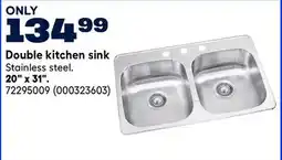 RONA Double kitchen sink 20 x 31 offer