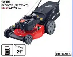 RONA ALL CRAFTSMAN gas lawn mowers, 159 CC offer