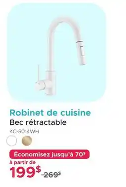 Bath Depot Robinet de cuisine Bec rétractable offer
