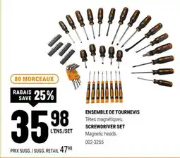 BMR ENSEMBLE DE TOURNEVIS offer