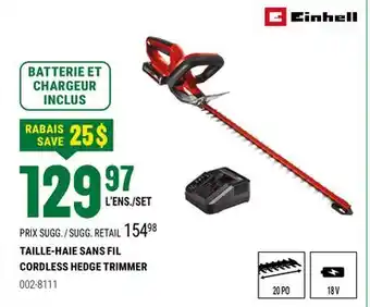 BMR TAILLE-HAIE SANS FIL offer