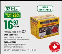 BMR SACS À ORDURES offer