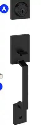RONA Weiser Matte black Amador handlesets and Casey door levers offer