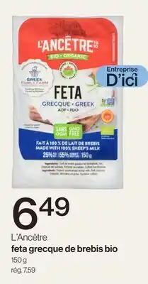Avril L'Ancêtre feta grecque de brebis bio offer