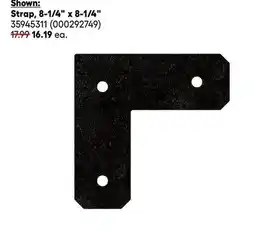 RONA All Outdoor Accent hardware Strap, 8-1/4 x 8-1/4 offer
