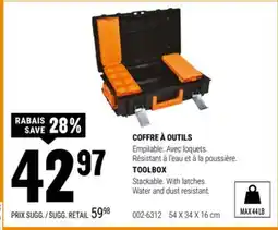 BMR COFFRE À OUTILS offer