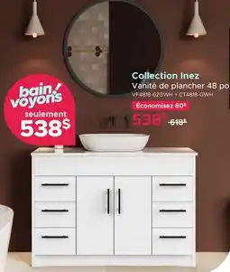 Bath Depot Collection Inez Vanité de plancher 48 po offer
