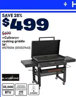RONA BLACKSTONE Culinary cooking griddle 36 offer