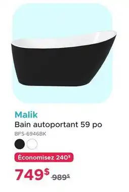 Bath Depot Malik Bain autoportant 59 po offer