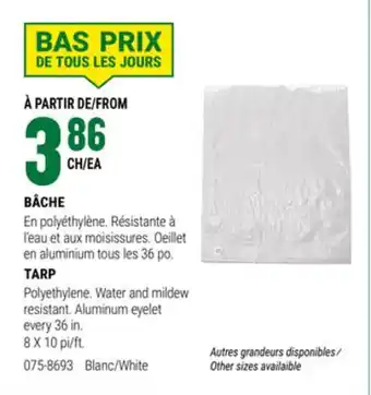 BMR BÂCHE offer