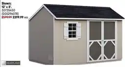 RONA 12' x 8' wood garden sheds offer