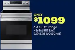 RONA SAMSUNG 6.3 cu. ft. range offer