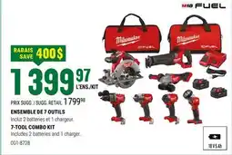 BMR ENSEMBLE DE 7 OUTILS MILWAUKEE offer
