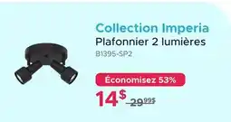 Bath Depot Collection Imperia Plafonnier 2 lumières offer