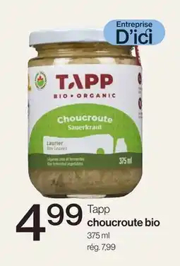 Avril Tapp choucroute bio offer