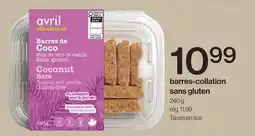Avril Barres-collation sans gluten offer