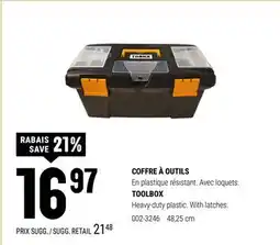 BMR COFFRE À OUTILS offer