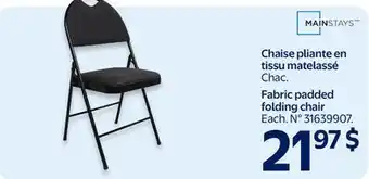 Walmart Fabric padded folding chair offer