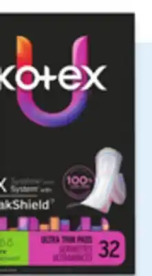 Walmart Kotex Pads with wings offer