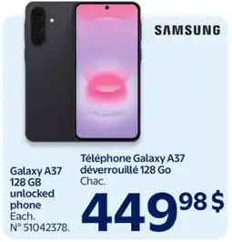 Walmart Samsung Galaxy A37 128 GB unlocked phone offer