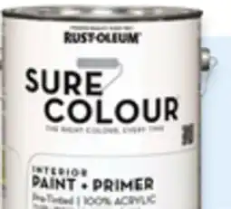 Walmart Rust Oleum Sure Colour interior paint + primer offer