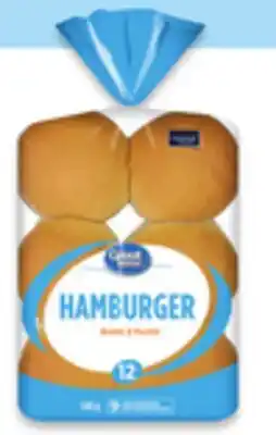 Walmart Great Value hot dog or hamburger buns offer