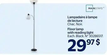 Walmart Floor lamp with reading light offer