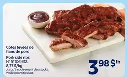 Walmart Pork side ribs offer
