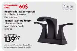 Home Hardware Venturi lavatory faucet offer
