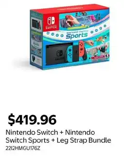 Walmart Nintendo Switch + Nintendo Switch Sports + Leg Strap Bundle offer